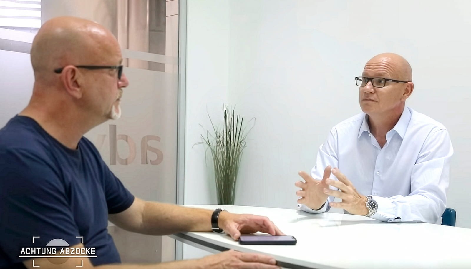 Philipp Beyer im TV-Interview mit Peter Giesel